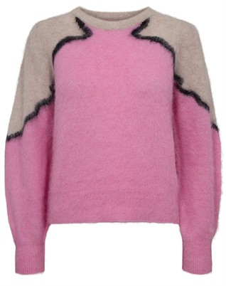 NUMarna Suri Striktrøje - Lilac Sachet